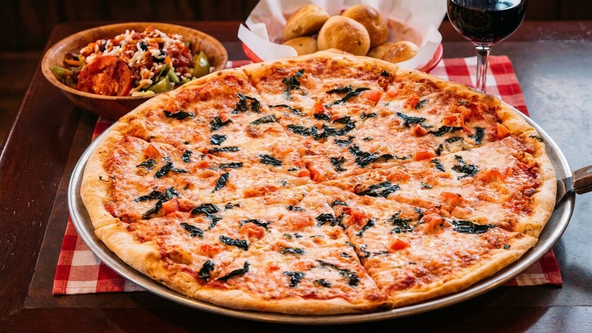 The wood oven does the talking