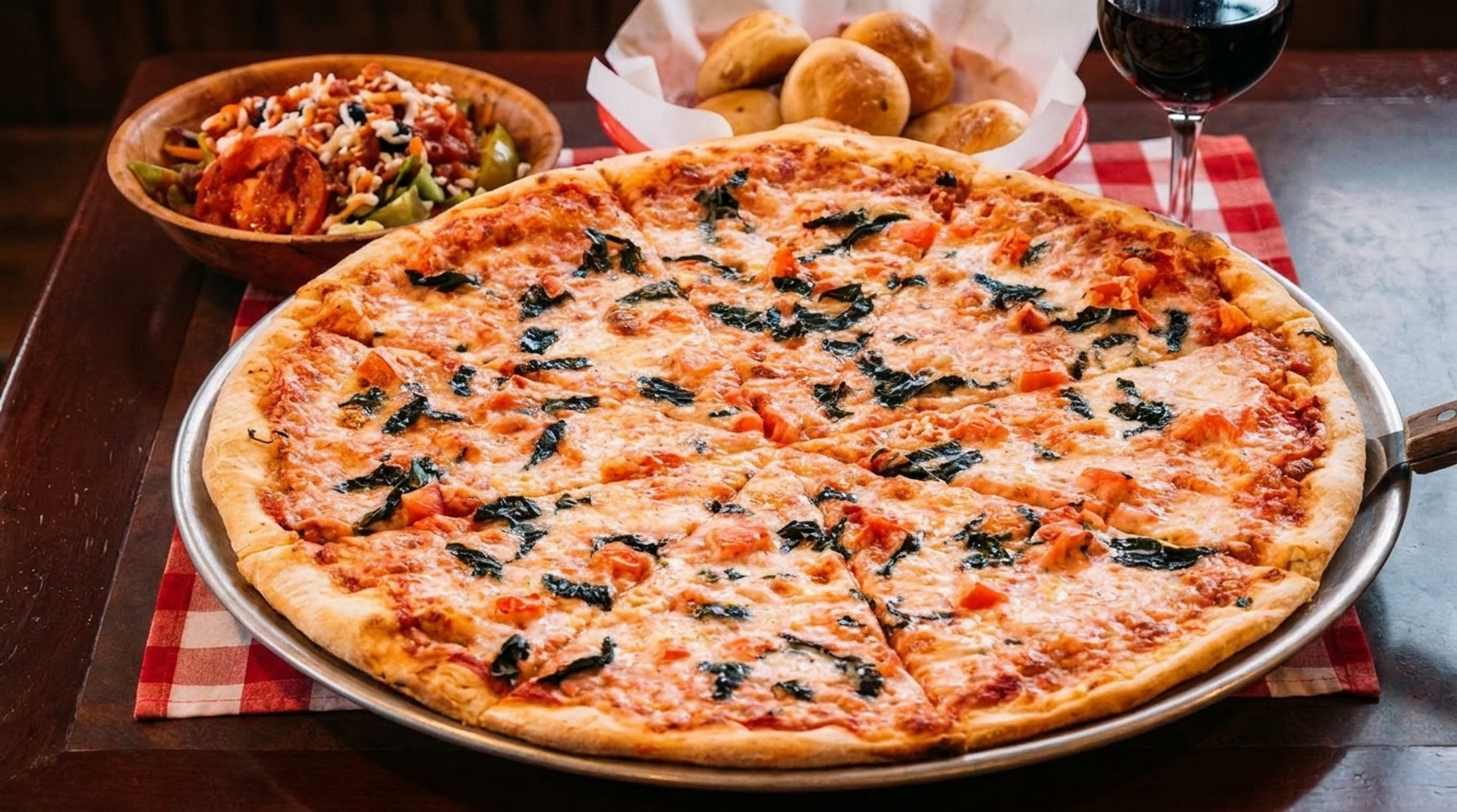 The wood oven does the talking
